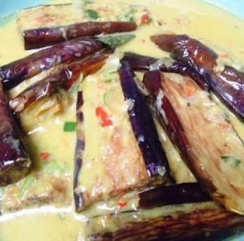 RESEP TERONG SANTAN KUAH KUNING