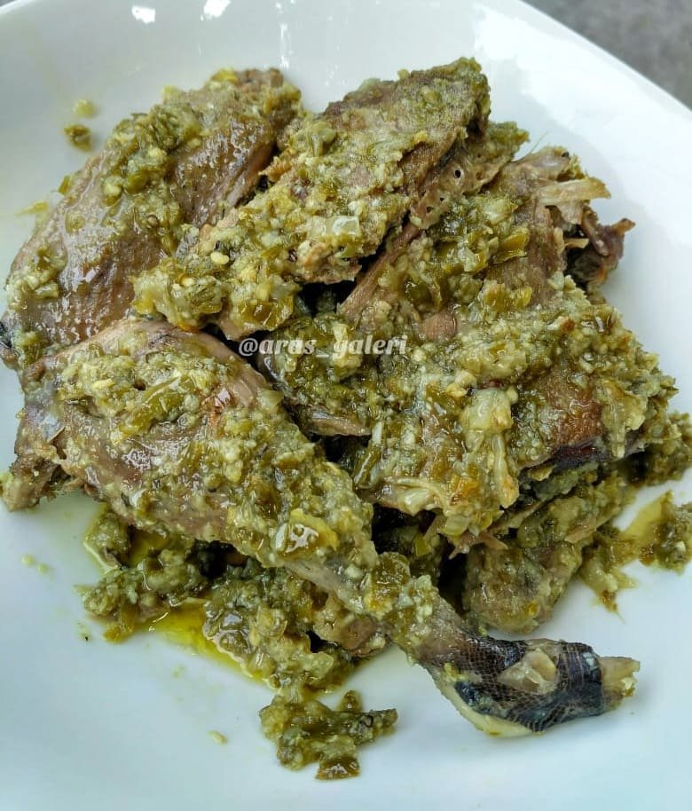 Resep : Itiak Lado Mudo / Bebek Cabe Ijo