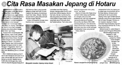 Membuka Restoran Jepang Pengusaha UGM