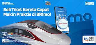 Pesan tiket kereta cepat whoosh di aplikasi BRImo