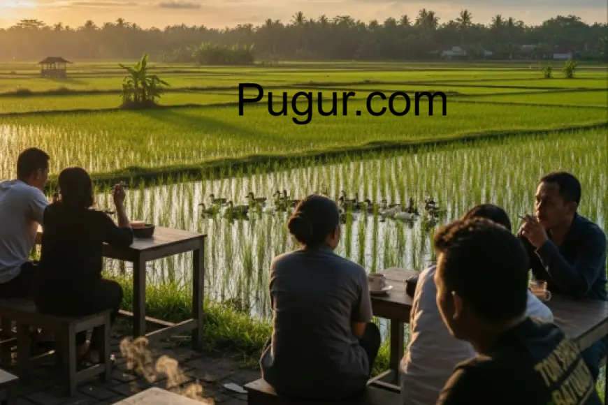 Warung Kopi Pinggir Sawah: Gabungan Kuliner dan Wisata Alam Lokal yang Menenangkan Jiwa