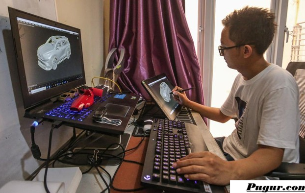 Dari Hobi Menggambar Jadi Bisnis Miniatur Mobil Beromzet Rp40 Juta per Bulan, Kisah Sukses Ruben Bangun Studio 3D Printing