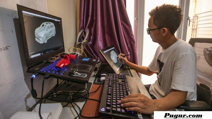 Dari Hobi Menggambar Jadi Bisnis Miniatur Mobil Beromzet Rp40 Juta per Bulan, Kisah Sukses Ruben Bangun Studio 3D Printing