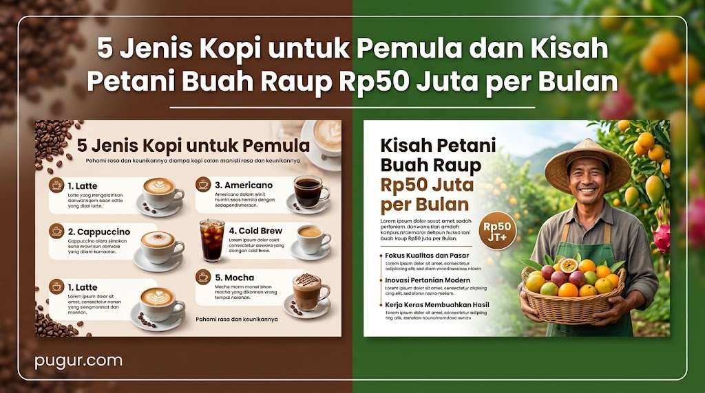 5 Jenis Kopi untuk Pemula dan Kisah Petani Buah Raup Rp50 Juta per Bulan